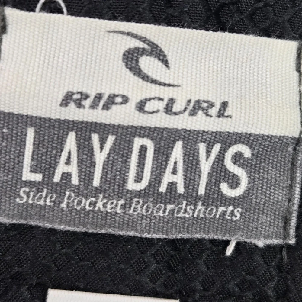 Rip Curl Men‎ Swimwear 33 Yellow Lay Days Board Shorts Outdoor Beach Surf